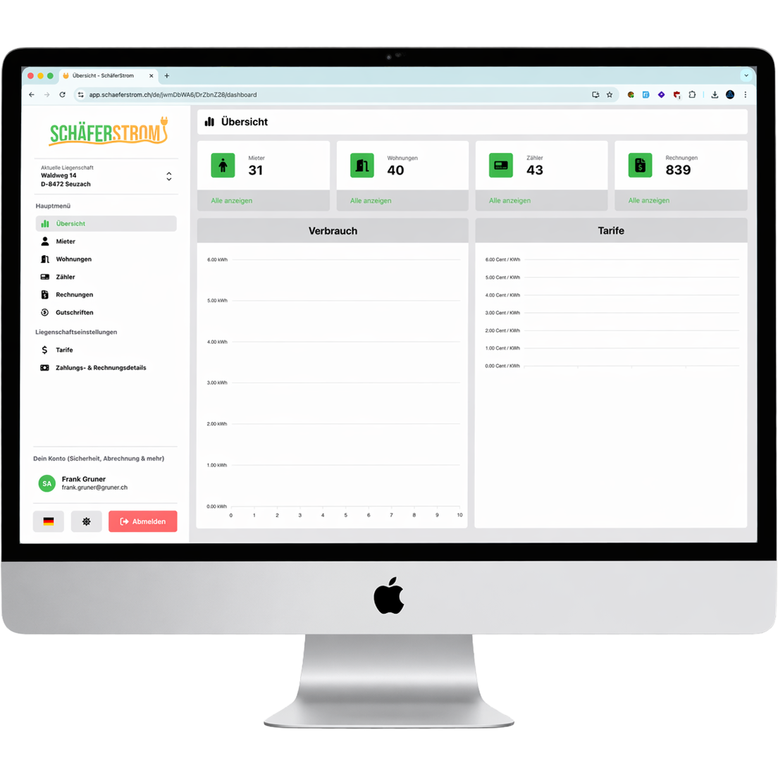 Webapplikation Beispiel – SchäferStrom