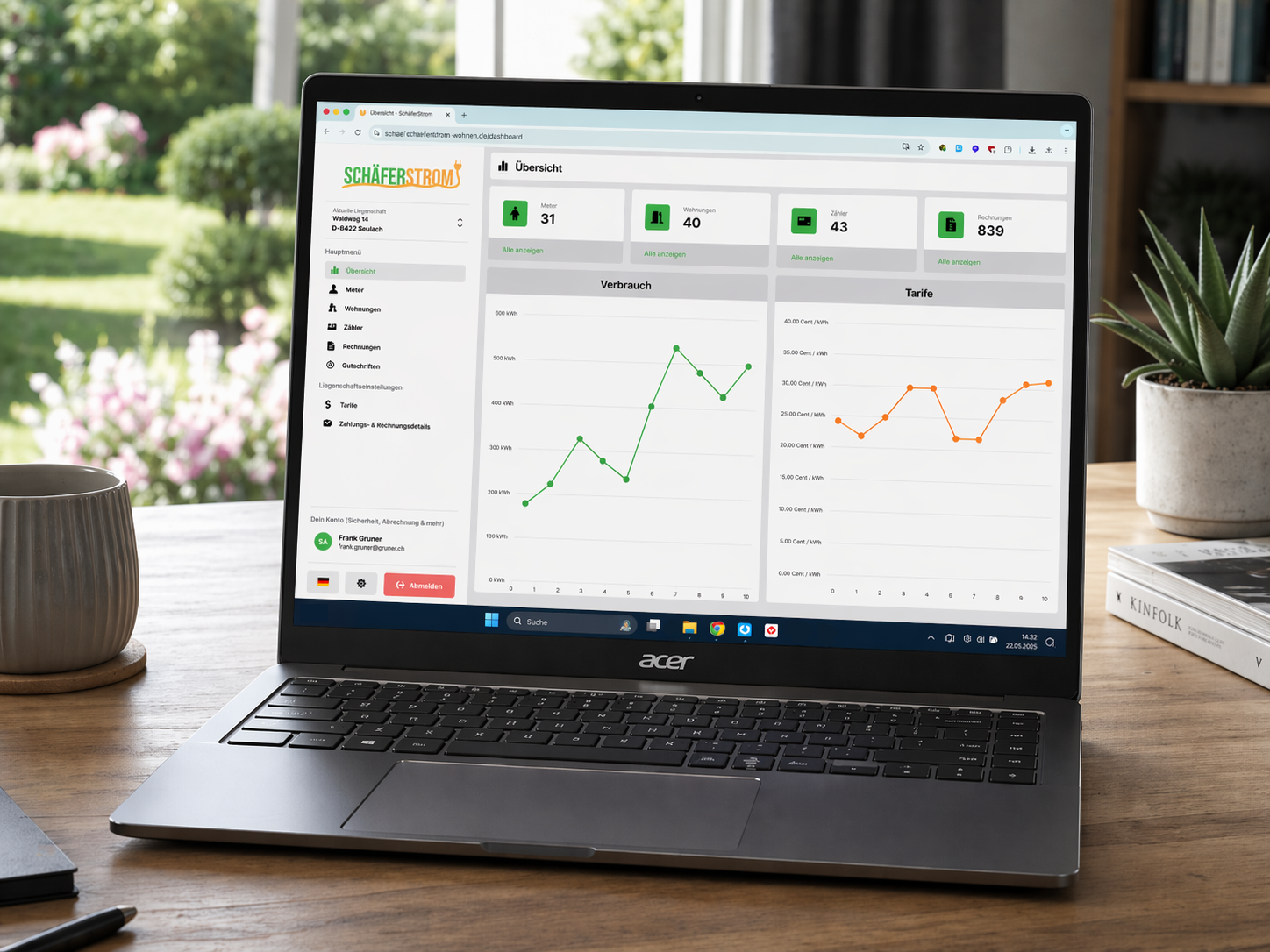 Schäferstrom – Webapplikation von SchäferSoft