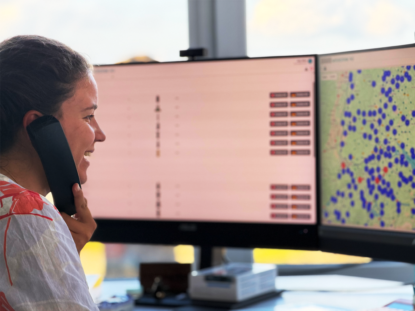 Team arbeitet mit internen Tools